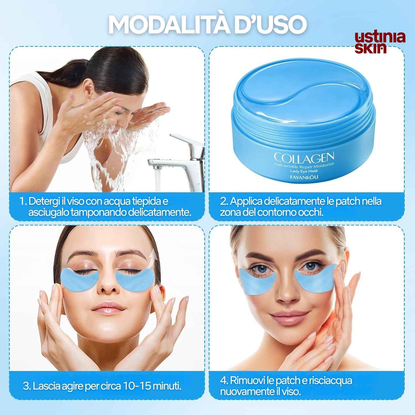 COLLAGEN Patch Occhi – Idratanti e Anti‑Occhiaie