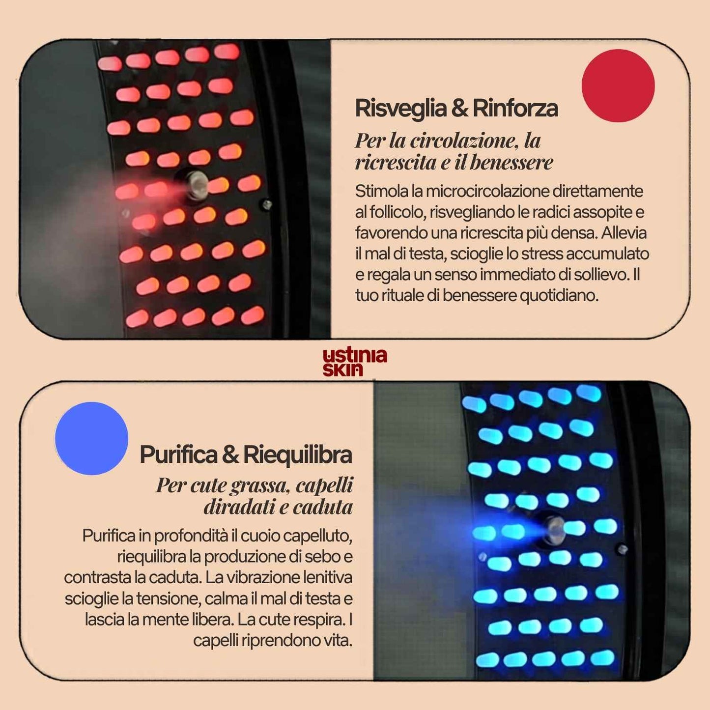 VitaScalp Pro | Spazzola Massaggiante LED Capelli