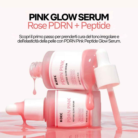 KOEC Pink Glow Serum – Rose PDRN + Peptide 30ml
