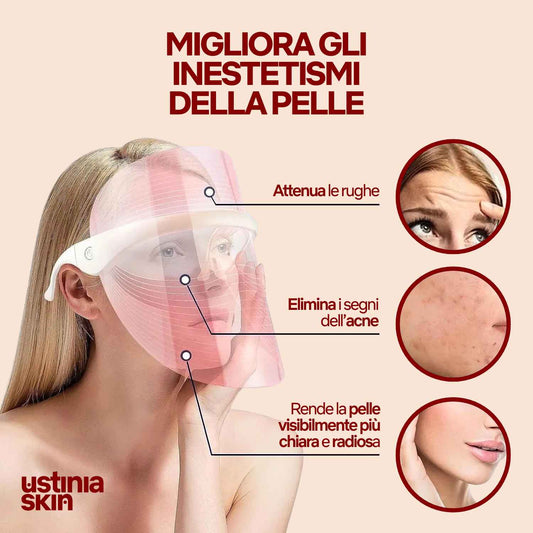 Maschera Facciale LED 7 Colori