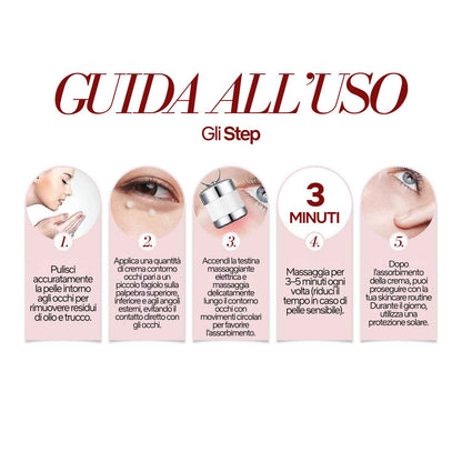 JAYSUING Electric Massage Eye Cream 2-in-1 + Red Light Therapy